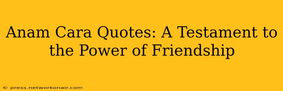 Anam Cara Quotes: A Testament to the Power of Friendship