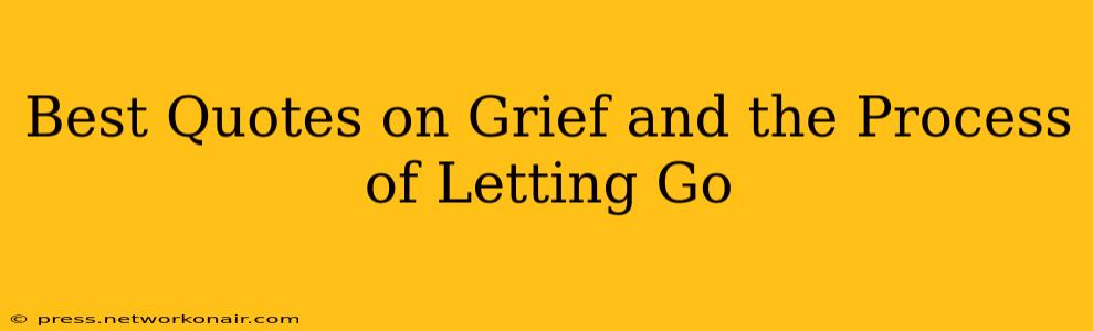 Best Quotes on Grief and the Process of Letting Go