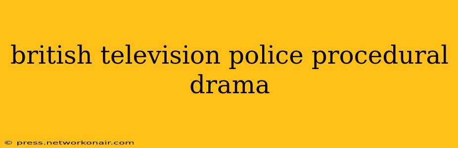 british television police procedural drama
