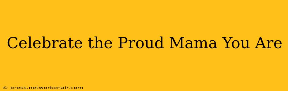 Celebrate the Proud Mama You Are