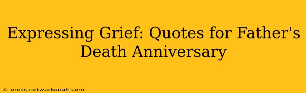 Expressing Grief: Quotes for Father's Death Anniversary