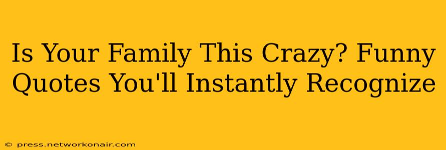 Is Your Family This Crazy? Funny Quotes You'll Instantly Recognize