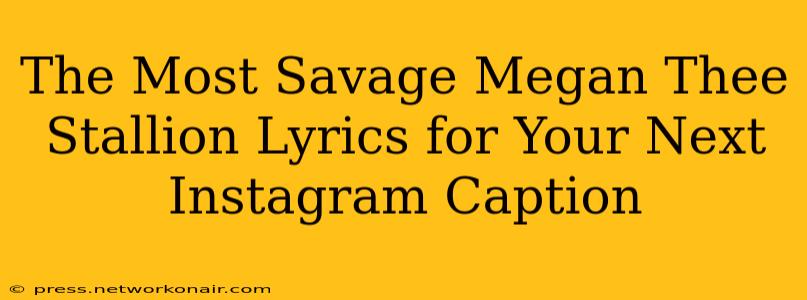 The Most Savage Megan Thee Stallion Lyrics for Your Next Instagram Caption