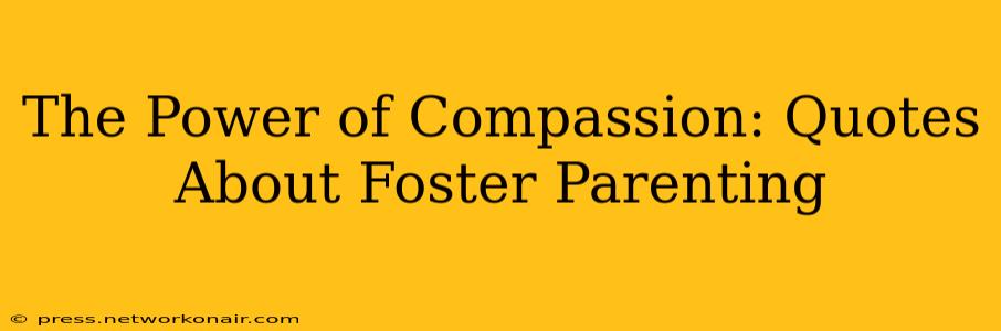 The Power of Compassion: Quotes About Foster Parenting