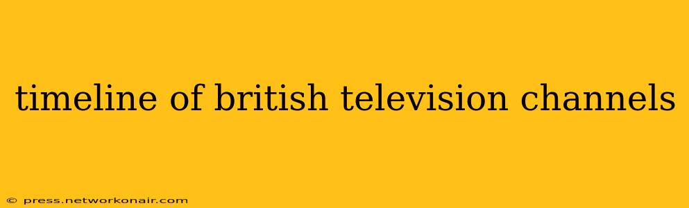 timeline of british television channels