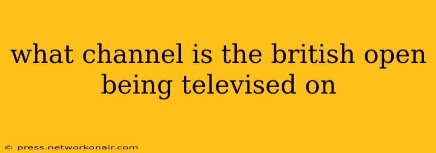 what channel is the british open being televised on