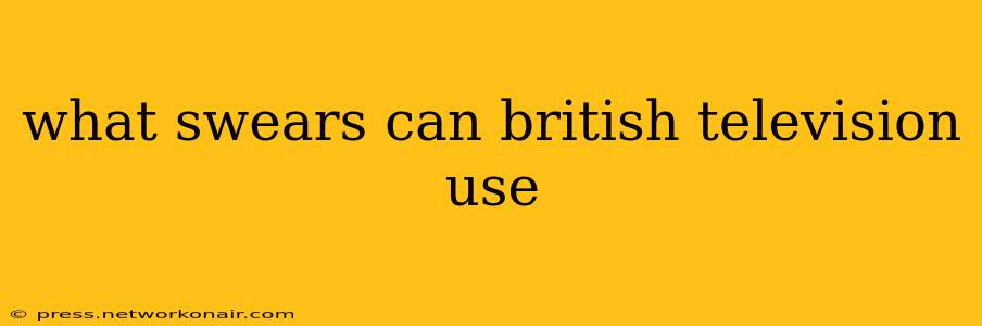 what swears can british television use